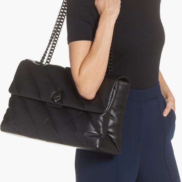 π€β¨ Kurt Geiger London Kensington XXL Soho Drench Leather Shoulder Bag β¨π€ - Picture 4 of 7